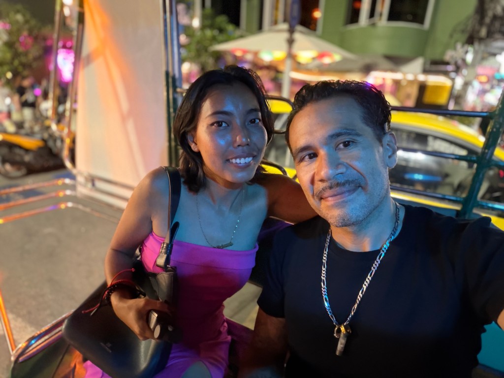 Joshua and a companion in Thailand